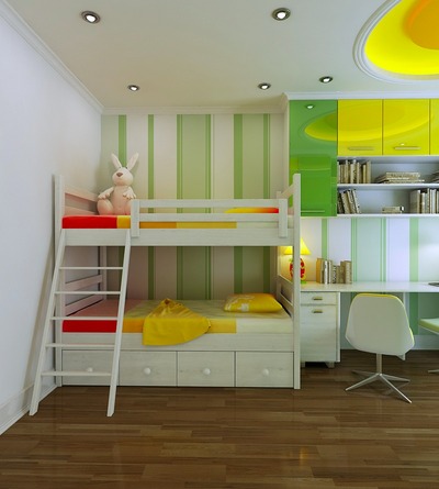 2段ベッドのあるカラフルでシンプルな子供部屋_[0].jpg